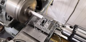 Turning spacer bushes on our Myford 7 lathe