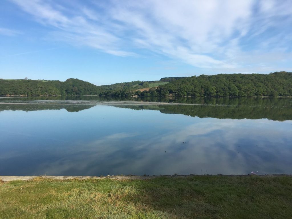 View of the Fal Estuary from the Brickworks at Trelonk Farm