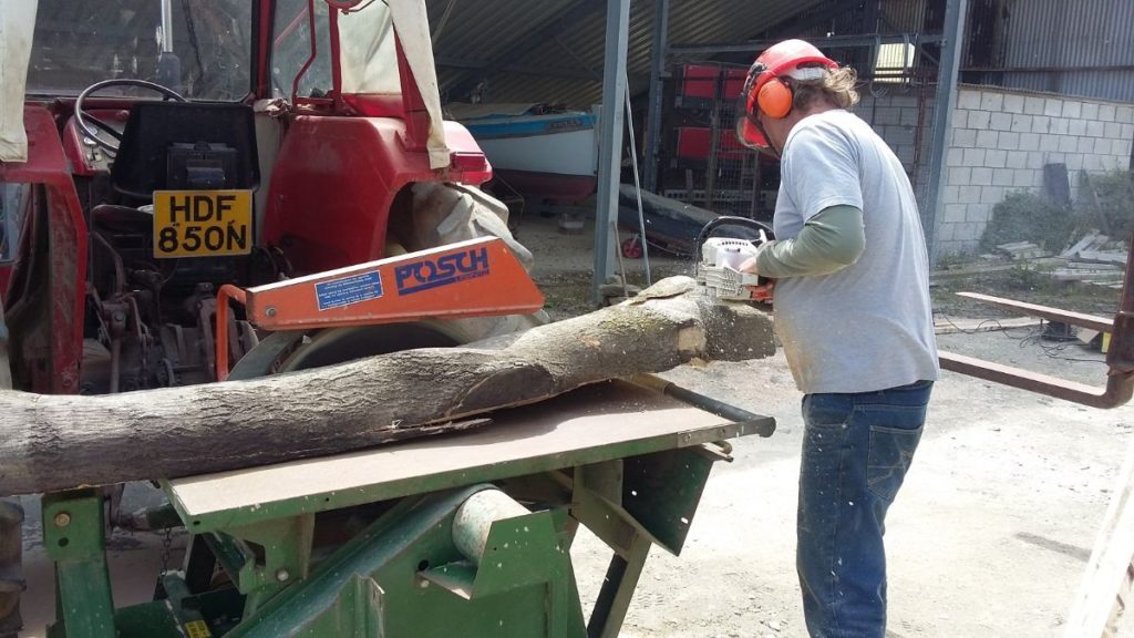Timber being sawn - Panther Project