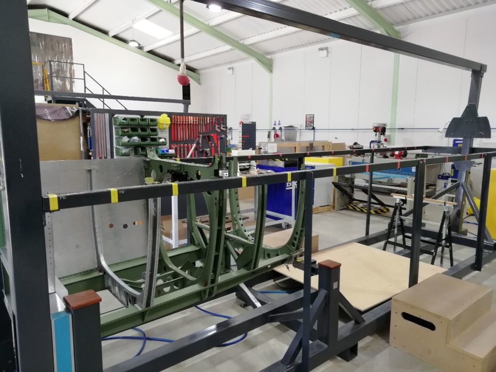 Airframe of the static Supermarine MkVb Spitfire